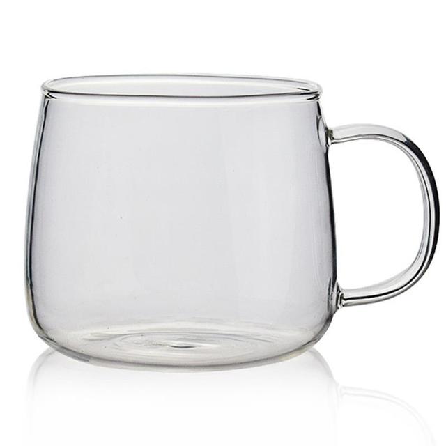450ml Clear Heat-resistant Tea Beer Mug Juice Cup Coffee Cups Mu