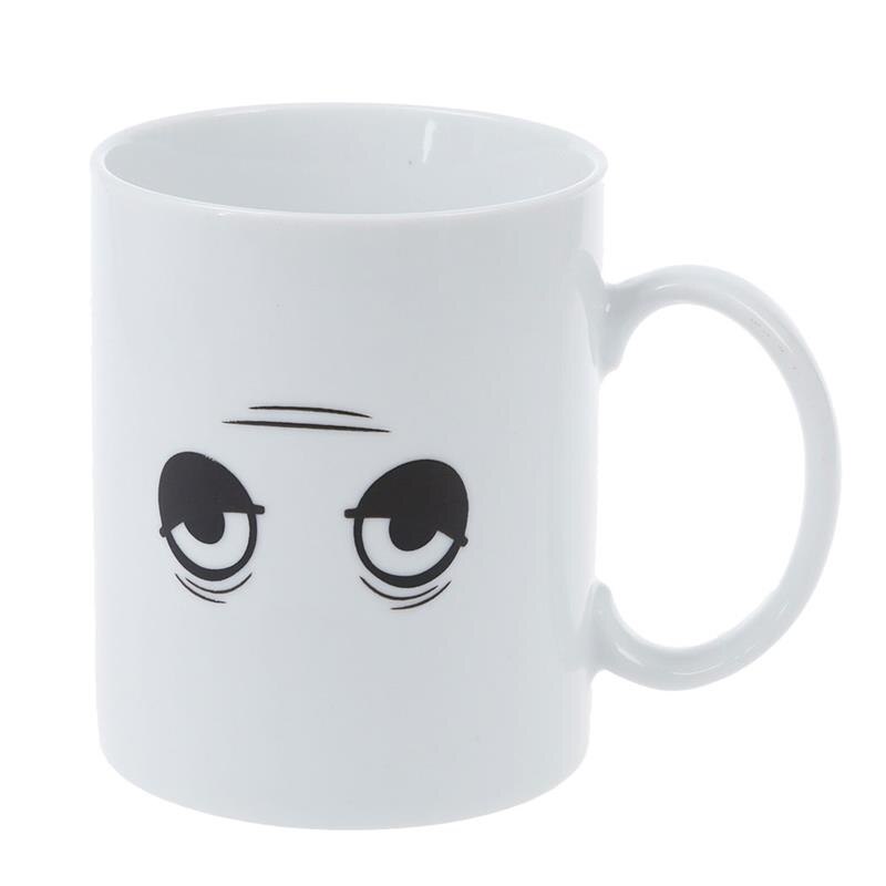 Creative Cartoon Big Eyes Pattern Coffee Mug Cute Expression Cer