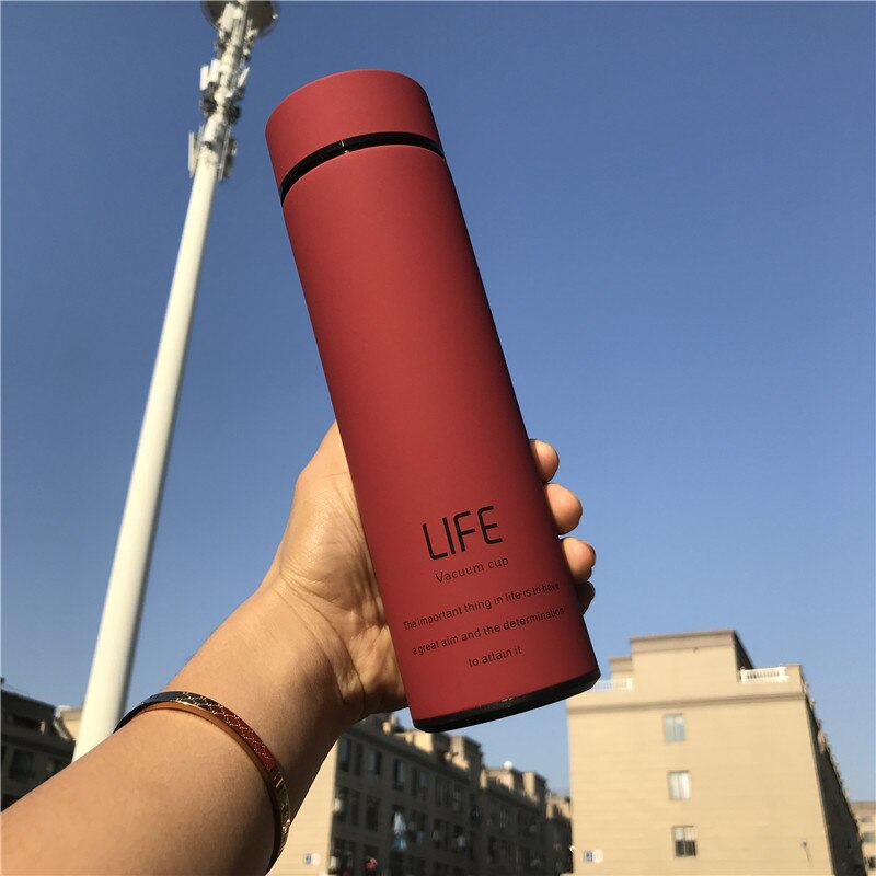 500ML Hot Water Thermos Tea Vacuum Flask With Filter Stainless S
