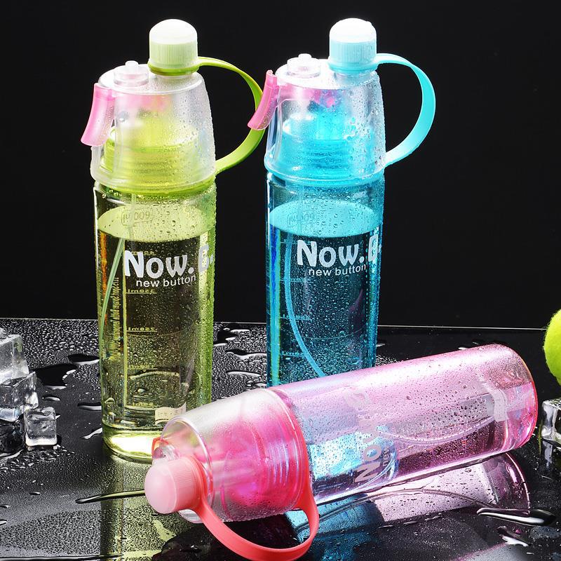 400/600Ml Spray Sports Water Bottle for Kids bpa free Tour Drink