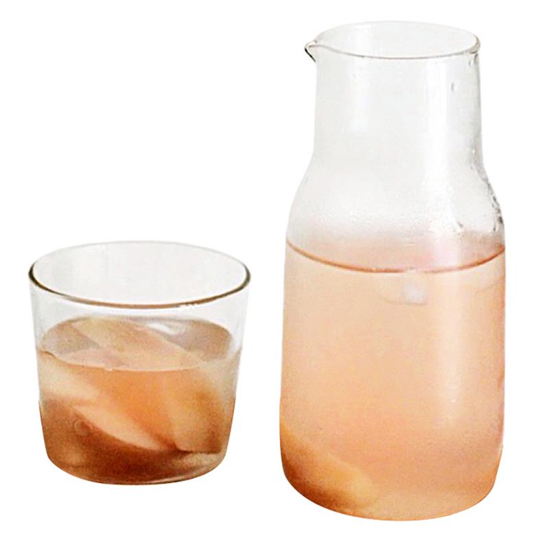 Glass Cold Hot Water Bottle Cup Sets Drinking Cups Glass Jug Tum
