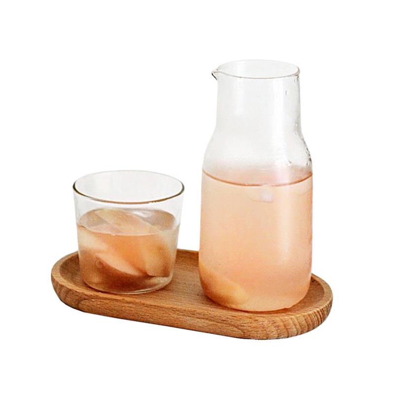 Glass Cold Hot Water Bottle Cup Sets Drinking Cups Glass Jug Tum