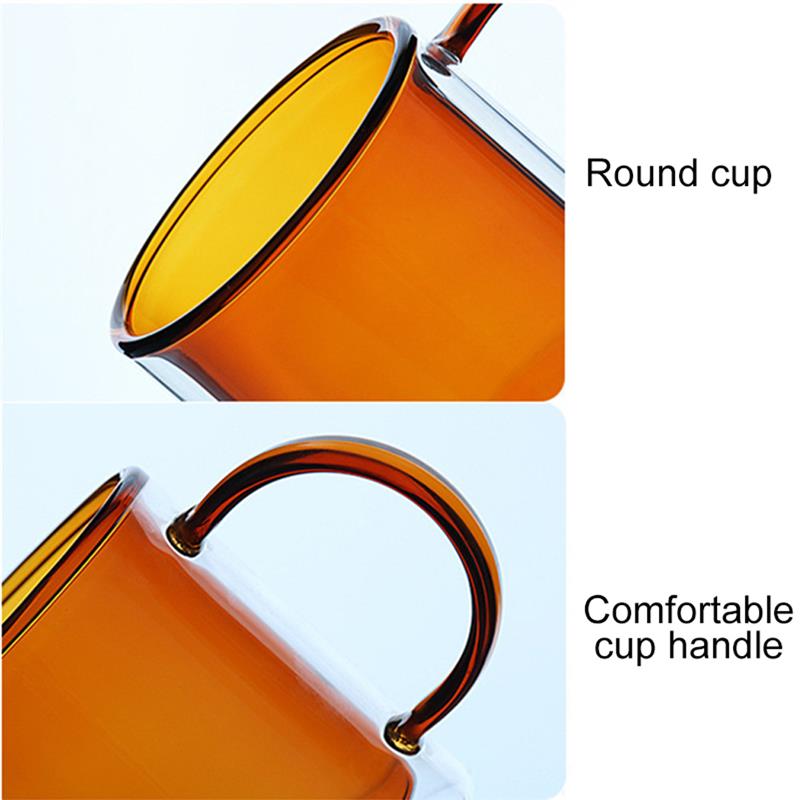 Glass Coffee Mug Heat-resistant Glass Mug Double Wall Insulated