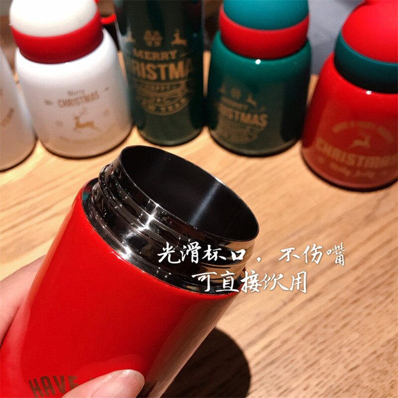 New Christmas gift Mug Cute 300ml Stainless Steel thermos flasks