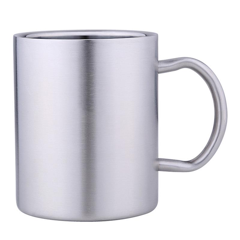 Bathroom Cup Stainless Steel Handle Toothbrush Portable Mug Cup
