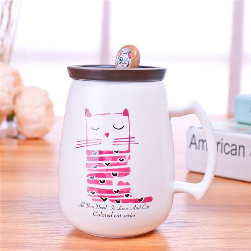 Kawaii Cartoon Katze Gedruckt Keramik Becher Kaffee Milch Tee Ta