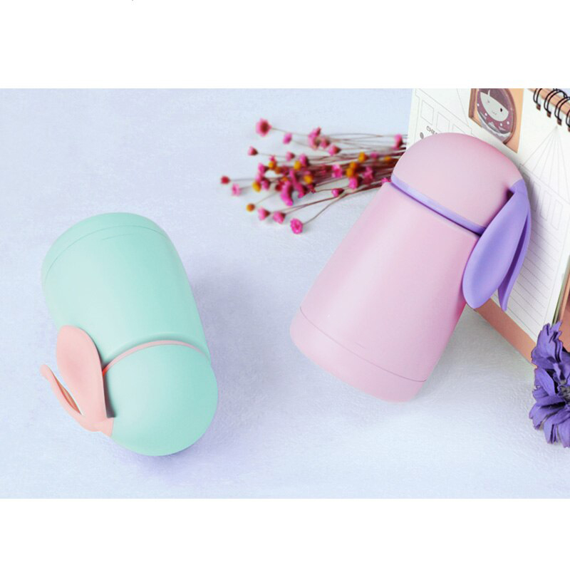 300MLRabbit Cup Thermos Bottle For Hot Water Thermo Mug Kid Cute